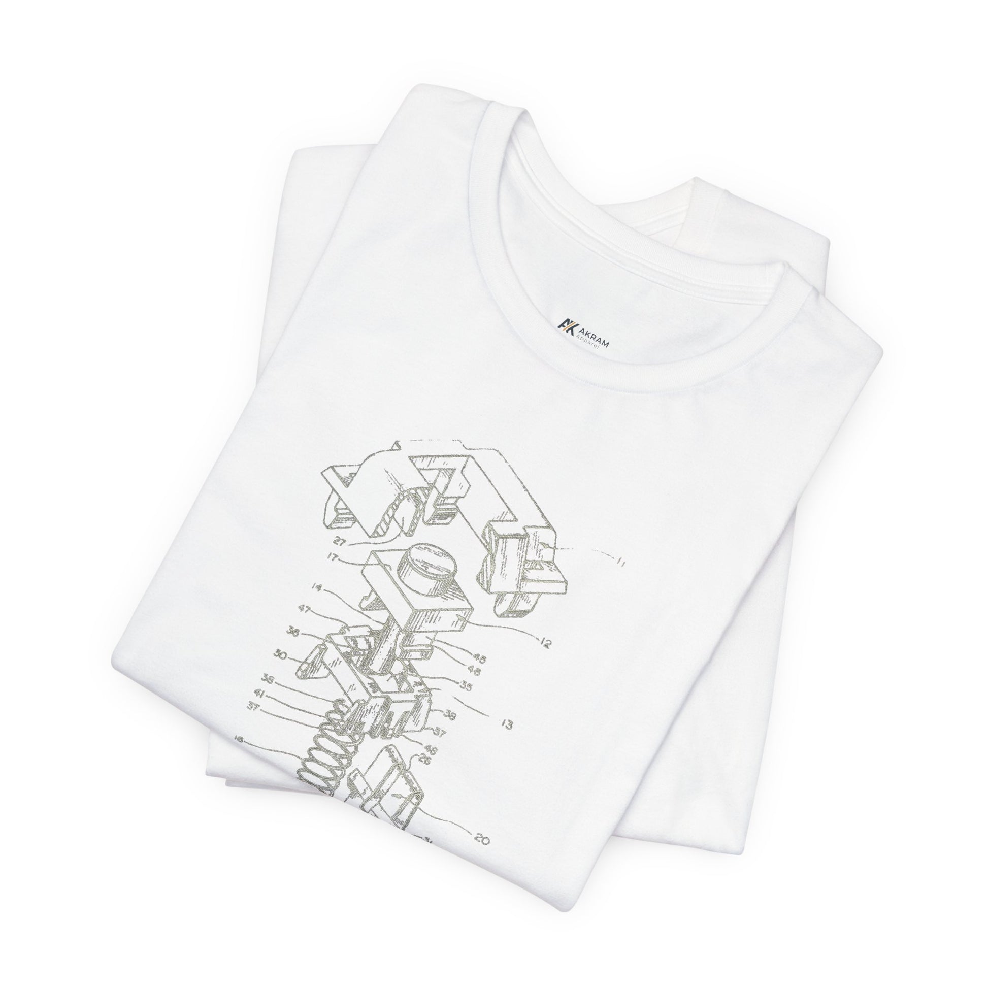 Mechanical Keyboard Switch Blueprint Tee - Akram