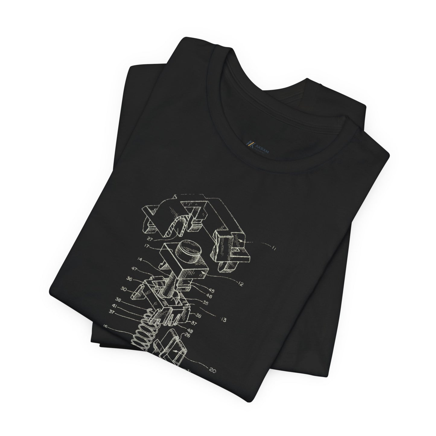 Mechanical Keyboard Switch Blueprint Tee - Akram