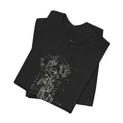 Mechanical Keyboard Switch Blueprint Tee - Akram