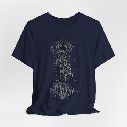Mechanical Keyboard Switch Blueprint Tee - Akram