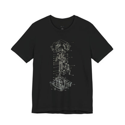 Mechanical Keyboard Switch Blueprint Tee - Akram