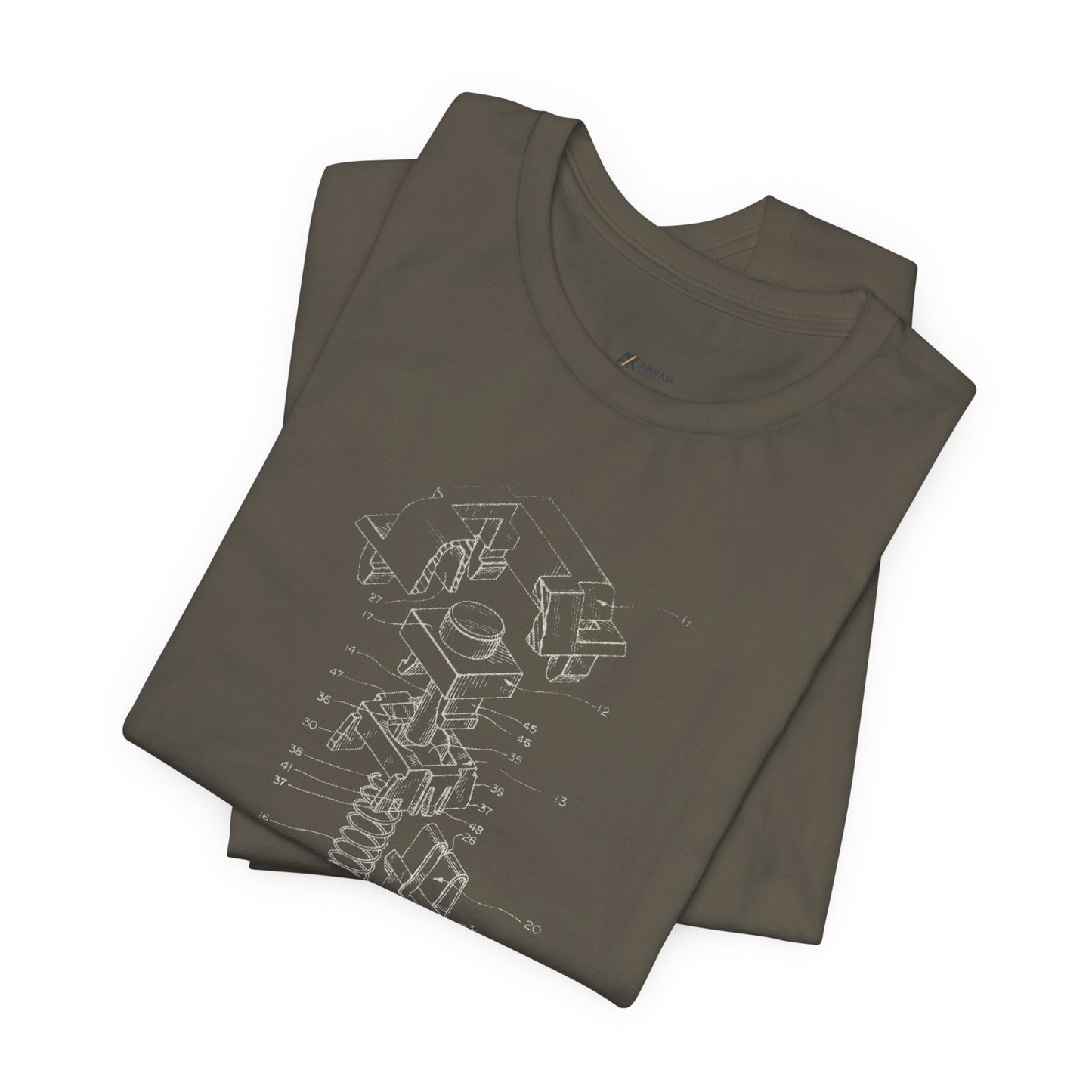 Mechanical Keyboard Switch Blueprint Tee - Akram