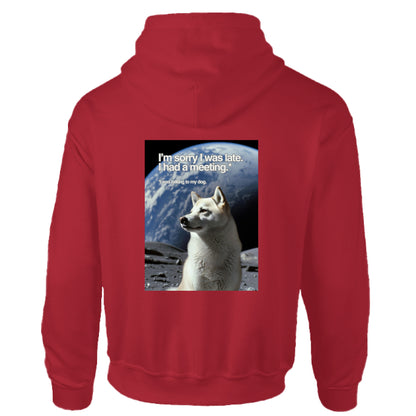 Boost Shawarma "I Was Late Talking To My Dog" Hoodie – Official $SHBOOST Automotive Hoodie - Star Studios Media